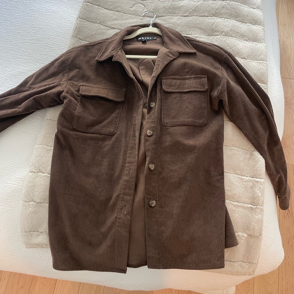 Brown corduroy worker jacket/shirt